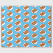 ワッフル漫画イラストレーション ラッピングペーパー (フラット)