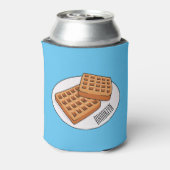 ワッフル漫画イラストレーション 缶クーラー (缶裏面)