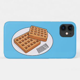 ワッフル漫画イラストレーション iPhone 11 ケース