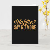 ワッフル カード (黄色い花)