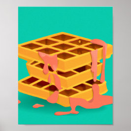 ワッフル>パンケーキ ポスター
