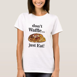 ワッフル フード ジョーク Tシャツ