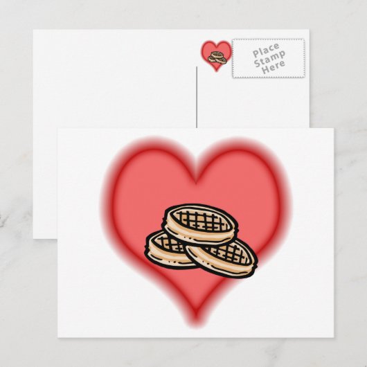 ワッフル ポストカード (正面/裏面)