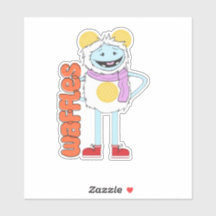 ワッフル&モチワッフルビニールステッカー