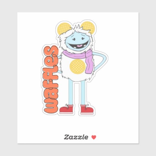 ワッフル&モチワッフルビニールステッカー シール (シート)