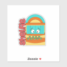 ワッフル&モチ – シェルフィー – ビニールステッカー シール