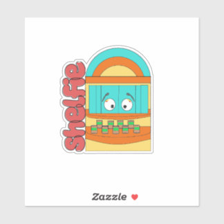 ワッフル&モチ – シェルフィー – ビニールステッカー シール