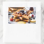 ワッフル 長方形シール (バッグ)