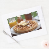 ワッフル 長方形シール (封筒)