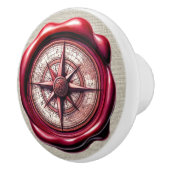 ワッ航海のクスタンプビーチ引出しノブ セラミックノブ (右)