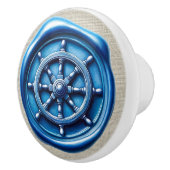 ワッ航海のクスタンプビーチ引出しノブ セラミックノブ (右)