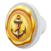 ワッ航海のクスタンプビーチ引出しノブ セラミックノブ (右)