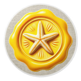 ワッ航海のクスタンプビーチ引出しノブ セラミックノブ