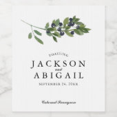 ワテカラーオリーブ結婚ブランチ ワインラベル (シングルラベル)