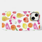 ワテカラーフルーツパターン Case-Mate iPhoneケース (裏面 (横))