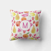 ワテカラーフルーツモノグラム クッション (裏面)