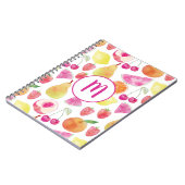 ワテカラーフルーツモノグラム ノートブック (左側)