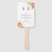 ワテロールモノグラムフローラ結婚式 プログラム ハンドファン (正面)