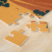 ワディラムジョーダントラベルアートヴィンテージ ジグソーパズル (側面)