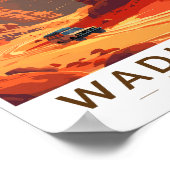 ワディラムジョーダントラベルアートヴィンテージ ポスター (角)