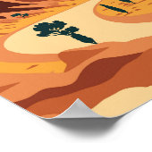 ワディラムジョーダントラベルアートヴィンテージ ポスター (角)