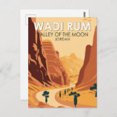 ワディラムジョーダントラベルアートヴィンテージ ポストカード (正面/裏面)