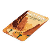 ワディラムジョーダントラベルアートヴィンテージ マグネット (左側)