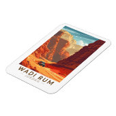 ワディラムジョーダントラベルアートヴィンテージ マグネット (左側)