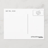 ワディラム砂漠のはがき ポストカード (裏面)