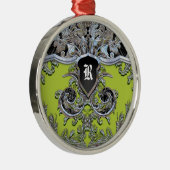ワディルヴィンヤードモノグラムビクトリアン メタルオーナメント (右)