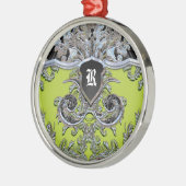 ワディルヴィンヤードモノグラムビクトリアン メタルオーナメント (左)