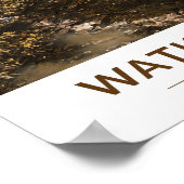 ワトキンズグレン州パークニューヨークウォーターカラーレトロ ポスター (角)