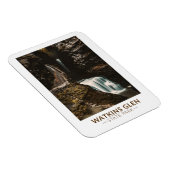 ワトキンズグレン州パークニューヨークウォーターカラーレトロ マグネット (右側)