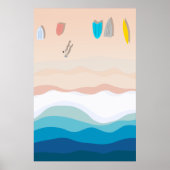 ワトソンズベイシドニー |航空イラストレーション ポスター (正面)