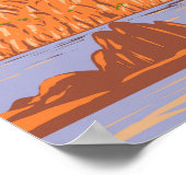 ワトソンレイクアリゾナ旅行ヴィンテージ ポスター (角)