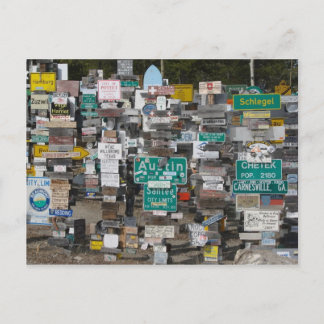 ワトソンレイクサインポストフォレスト ポストカード