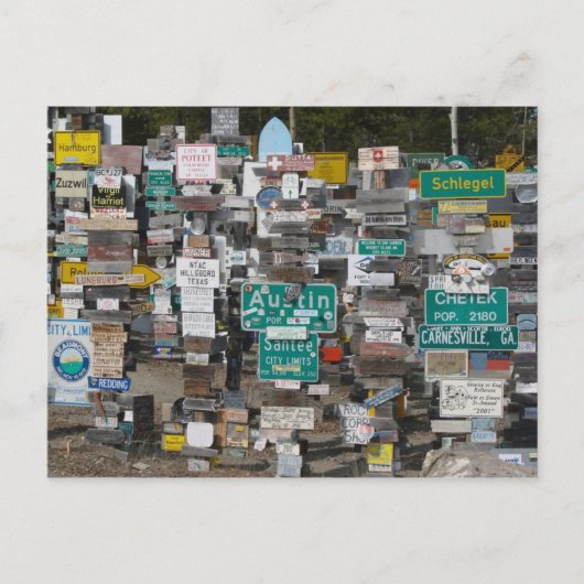 ワトソンレイクサインポストフォレスト ポストカード (正面)