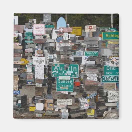 ワトソンレイクサインポストフォレスト マグネット (正面)