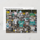 ワトソン湖標識林 ポストカード (正面/裏面)