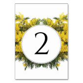 ワトル素朴アカシア結婚病 テーブルナンバー (裏面)