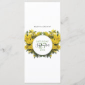 ワトル素朴アカシア結婚病 メニュー (裏面)