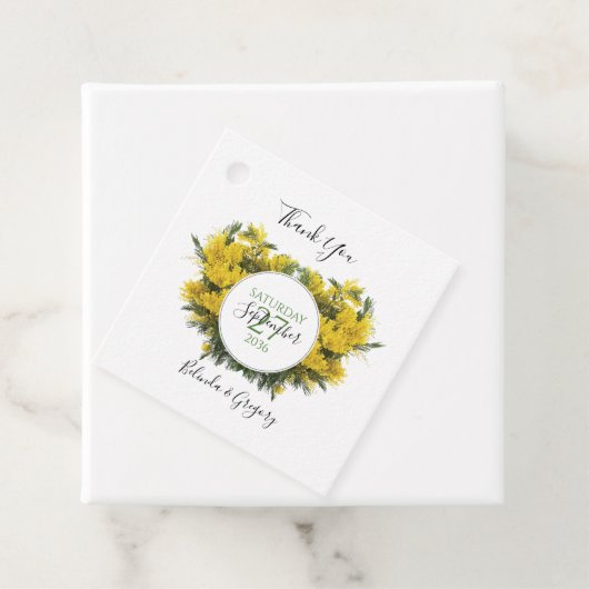 ワトル素朴・ア結婚カシアの贈り物 フェイバータグ (インサイチュ)