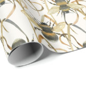 ワトレカラービーズガーデン自然パターンアート ラッピングペーパー (ロールコーナー)