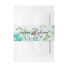 ワトレカラー春結婚ワイルドフラワー 招待状ベリーバンド