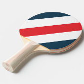 ワドリのはっきりしたストライプ 卓球ラケット (正面アングル)