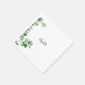 ワドルとスワドルユーカリ赤ちゃんシャワー スタンダードカクテルナプキン (角)