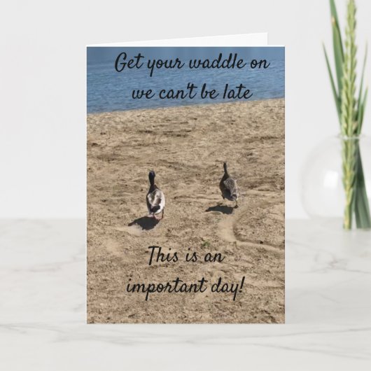 ***ワドルを取得***ダックは"ハッピーバースデー カード (正面)