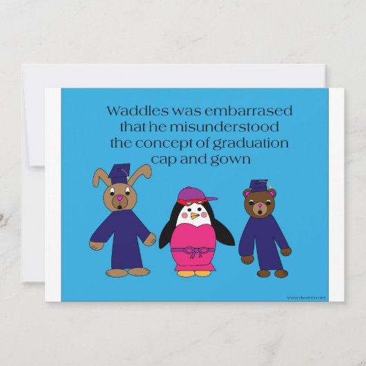 ワドルズ卒業ミス招待状 招待状 (正面)