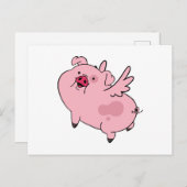 ワドル重力滝 飛んでいる シーズンポストカード (正面/裏面)