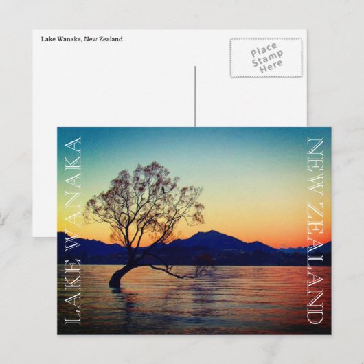 ワナカ湖 ポストカード (正面/裏面)